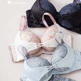 ピンクベージュ | 人気の「ふわ盛」パターン編み上げ風のセクシーランジェリー 「ふわ盛ブラ006 | fran de lingerie
