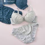 ライトグレー | 人気の「ふわ盛」パターンさりげない特別感 「ふわ盛ブラ008 ペアブラジャー」 | fran de lingerie