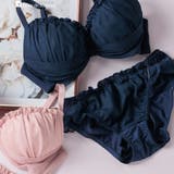 ネイビー | 人気の「ふわ盛」パターンさりげない特別感 「ふわ盛ブラ008 ペアブラジャー」 | fran de lingerie