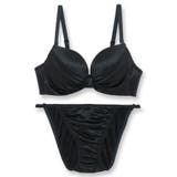 ブラック | 人気の「ふわ盛」パターンデイリー使いやすいシンプルさ 「ふわ盛スムース ペアブラ… | fran de lingerie