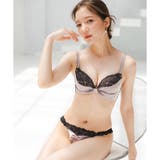 人気のすき間レスシリーズミルキーなサテン生地とレースがポイント 「すき間レスサテ… | fran de lingerie | 詳細画像17 