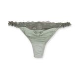 グリーン | 更にセクシーに洋服に響かない! 「すき間レスサテン タンガ」 Tバック タンガ | fran de lingerie