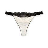 アイボリー | 更にセクシーに洋服に響かない! 「すき間レスサテン タンガ」 Tバック タンガ | fran de lingerie