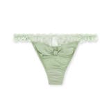 カーキ | 更にセクシーに洋服に響かない! 「すき間レスサテン タンガ」 Tバック タンガ | fran de lingerie