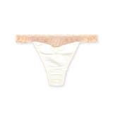 オフホワイト | 更にセクシーに洋服に響かない! 「すき間レスサテン タンガ」 Tバック タンガ | fran de lingerie