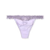 パープル | 更にセクシーに洋服に響かない! 「すき間レスサテン タンガ」 Tバック タンガ | fran de lingerie