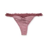 ローズワイン | 更にセクシーに洋服に響かない! 「すき間レスサテン タンガ」 Tバック タンガ | fran de lingerie