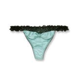 セージグリーン | 更にセクシーに洋服に響かない! 「すき間レスサテン タンガ」 Tバック タンガ | fran de lingerie
