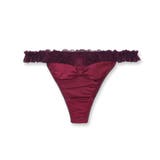 ワイン | 更にセクシーに洋服に響かない! 「すき間レスサテン タンガ」 Tバック タンガ | fran de lingerie