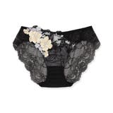 ブラック | 印象派の絵画のようなフラワーモチーフ美しさも、機能も 「グレースイストムード | fran de lingerie