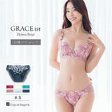 可憐な花びら刺繍ピッタリフィット 「グレースイストフラワーペタル ショーツ」 | fran de lingerie | 詳細画像1 