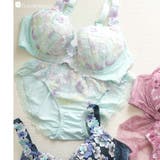 ミント | 可憐な花びら刺繍ピッタリフィット 「グレースイストフラワーペタル ショーツ」 | fran de lingerie