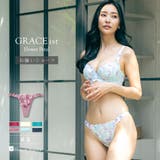 可憐な花びら刺繍フェミニンヒップに 「グレースイストフラワーペタル タンガ」 | fran de lingerie | 詳細画像1