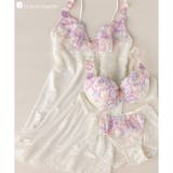 クリーム | 可憐な花びら刺繍ワンピースのインナーとしても◎ 「グレースイストフラワーペタル … | fran de lingerie