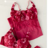 ワイン | 可憐な花びら刺繍ワンピースのインナーとしても◎ 「グレースイストフラワーペタル … | fran de lingerie