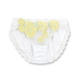 ホワイト | ゴージャス薔薇刺繍しっかりフィット 「グレースイストグランデ ショーツ」 | fran de lingerie