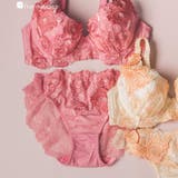 ローズピンク | ゴージャス薔薇刺繍美しさも、機能も 「グレースイストグランデ バックレース」 | fran de lingerie