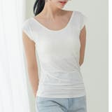 冷感＋多機能 ベーシックインナー「冷はだヴェール」脇汗パッド＆カップ付き、フレン… | fran de lingerie | 詳細画像5 