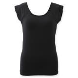 ブラック | 冷感＋多機能 ベーシックインナー「冷はだヴェール」脇汗パッド＆カップ付き、フレン… | fran de lingerie