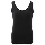 ブラック | 冷感＋多機能 ベーシックインナー「冷はだヴェール」脇汗パッド付きタンクトップ 「… | fran de lingerie