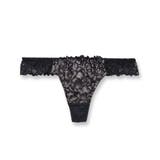 ブラック | LacyQueen レーシークィーン コーディネートTバック(タンガ) | fran de lingerie