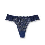ネイビー | LacyQueen レーシークィーン コーディネートTバック(タンガ) | fran de lingerie