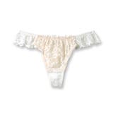 ホワイト | LacyQueen レーシークィーン コーディネートTバック(タンガ) | fran de lingerie