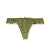 カーキ | LacyQueen レーシークィーン コーディネートTバック(タンガ) | fran de lingerie