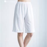 ホワイト | ムレ知らず!通年快適なメッシュインナームレ&透け防止!丈が選べるペチパンツ 「エ… | fran de lingerie