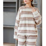ココア | memory fleece メモリーフリースかぶり上下セット | fran de lingerie