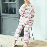 ローズピンク | memory fleece メモリーフリースかぶり上下セット | fran de lingerie