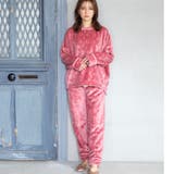 ローズワイン | memory fleece メモリーフリースかぶり上下セット | fran de lingerie