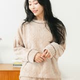 ふんわり軽くて暖かいmemory fleece さっと被れるプルオーバー | fran de lingerie | 詳細画像21 