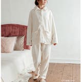 memory fleece メモリーフリース前開き上下セット | fran de lingerie | 詳細画像12