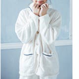 オフホワイト | memory fleece メモリーフリース前開き上下セット | fran de lingerie