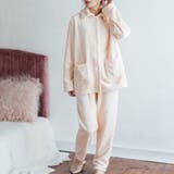 オレンジ | memory fleece メモリーフリース前開き上下セット | fran de lingerie