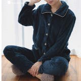 ネイビー2 | もこもこ パジャマ 冬 | fran de lingerie