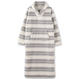 memory fleece メモリーフリースショールカラーワンピース | fran de lingerie | 詳細画像4