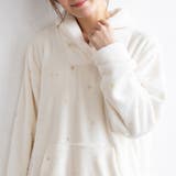 memory fleece メモリーフリースショールカラーワンピース | fran de lingerie | 詳細画像10