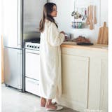 memory fleece メモリーフリースショールカラーワンピース | fran de lingerie | 詳細画像11