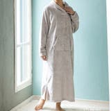 memory fleece メモリーフリースショールカラーワンピース | fran de lingerie | 詳細画像14