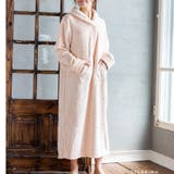 memory fleece メモリーフリースショールカラーワンピース | fran de lingerie | 詳細画像18