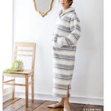 memory fleece メモリーフリースショールカラーワンピース | fran de lingerie | 詳細画像30