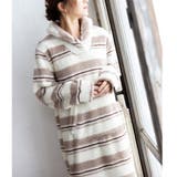 ココア | memory fleece メモリーフリースショールカラーワンピース | fran de lingerie
