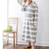 ライトグレー | memory fleece メモリーフリースショールカラーワンピース | fran de lingerie
