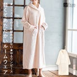 ふんわり軽くて暖かいmemory fleece あったか楽ちんワンピース | fran de lingerie | 詳細画像1