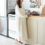 ふんわり軽くて暖かいmemory fleece あったか楽ちんワンピース | fran de lingerie | 詳細画像9