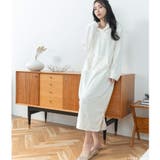 ふんわり軽くて暖かいmemory fleece あったか楽ちんワンピース | fran de lingerie | 詳細画像27