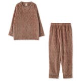 モカ | memory fleece メモリーフリースメンズかぶり上下セット | fran de lingerie
