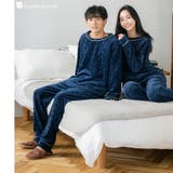 ネイビー2 | ふんわり軽くて暖かいmemory fleece さっと被れるプルオーバー | fran de lingerie